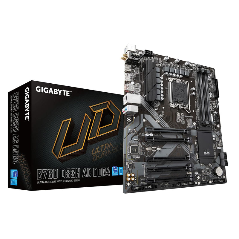 GIGABYTE B760 DS3H AC DDR4 (LGA 1700/ Intel/ B760/ ATX/ DDR4/ M.2/ PCIe 4.0/ U