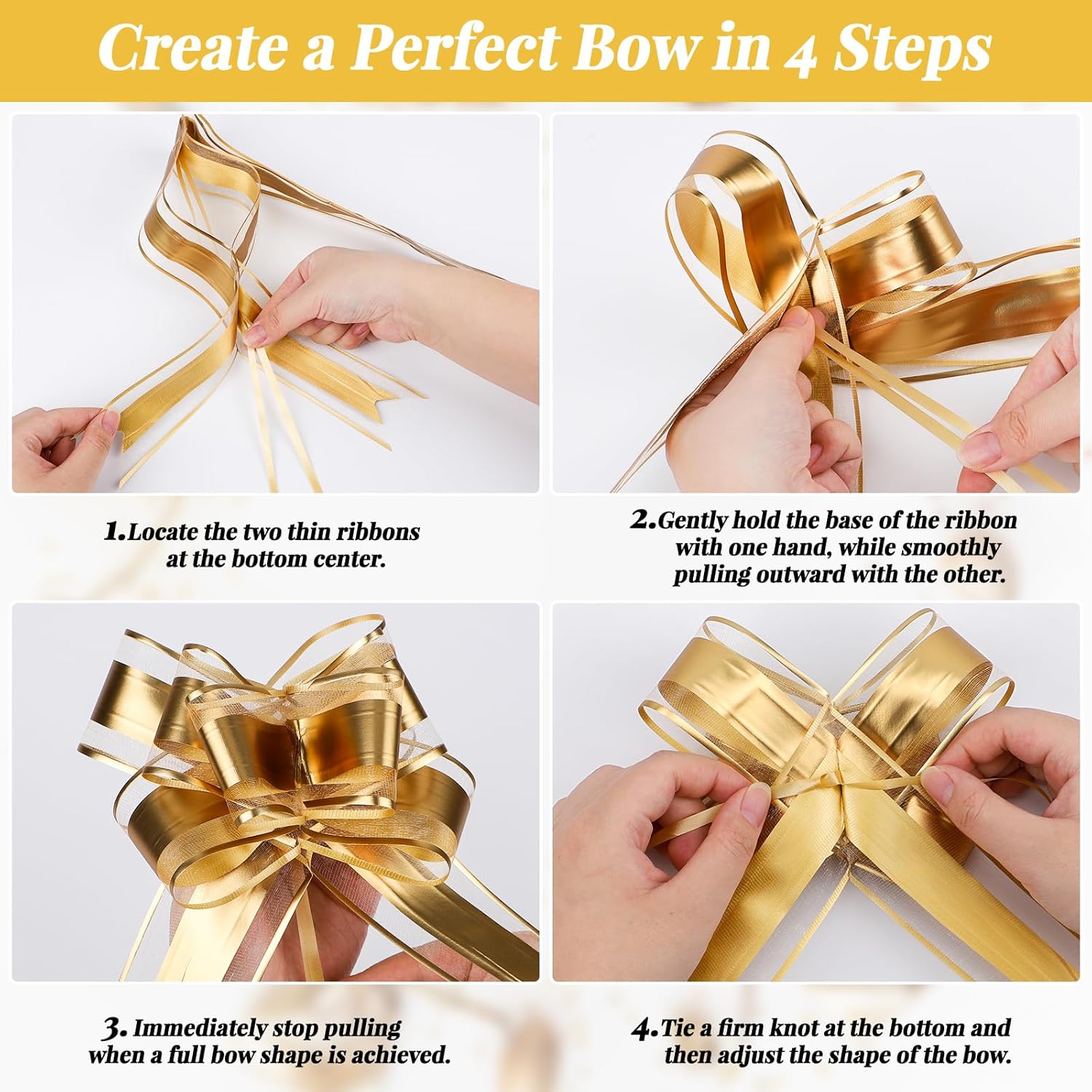 Red Wrapping Paper, 1 Roll 17 In X 32.8Ft Matte Metallic Gift Wrap With 10Pcs Gold Pull Bows, Gift Wrapping Paper Crafts Diy Bouquet Packaging Supplies For Weddings Birthday Holiday Party