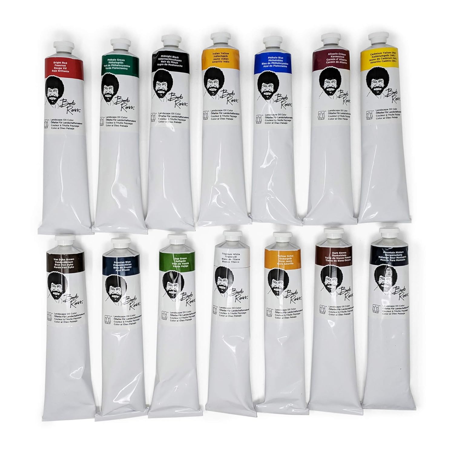 Bob Ross Landscape Oil Full Set of 14 Paints (200ml Tubes)