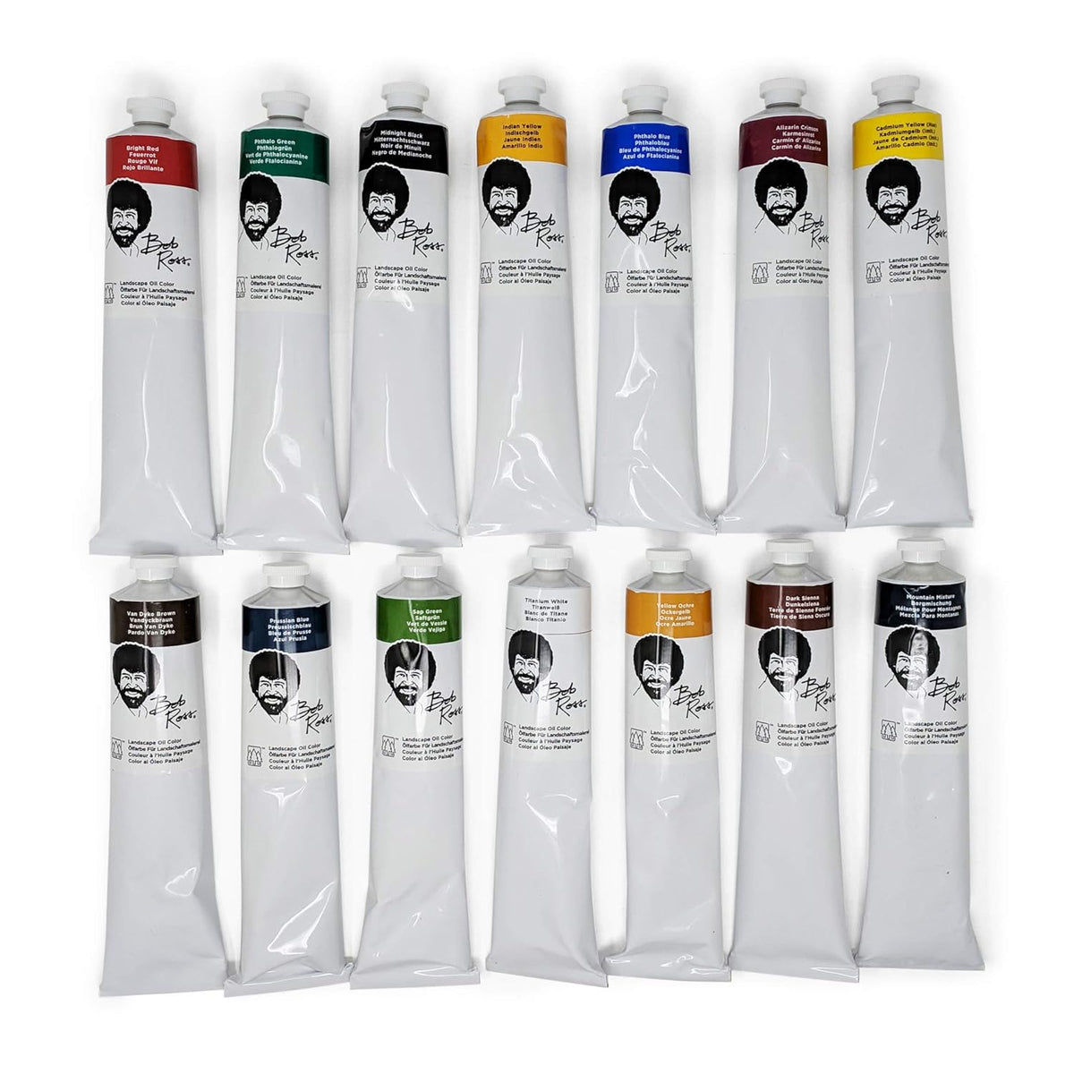 Bob Ross Landscape Oil Full Set of 14 Paints (200ml Tubes)