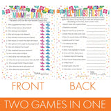 Taco Bout A Baby Shower Games, Mommy Or Daddy Match And All Things Fiesta, 2 Game Bundle - 20 Dual Sided Cards