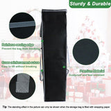 Large Wrapping Paper Storage Bag – 41" Christmas Gift Wrap Organizer With Reinforced Handles, Holds 25 Rolls – Black & Gray Two-Tone Design, Dustproof & Stain-Resistant For Wrap Paper Storage