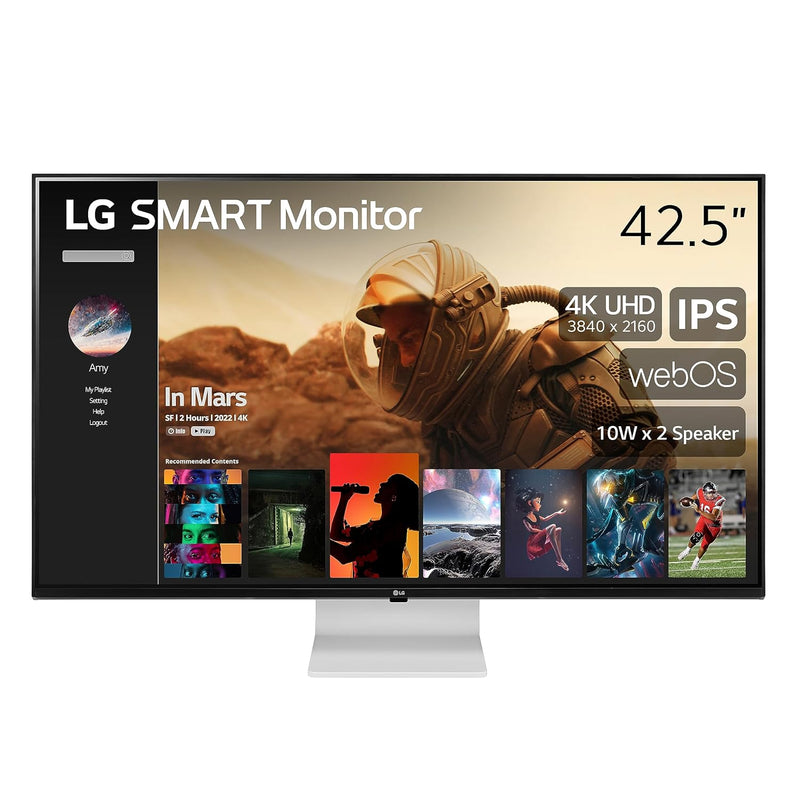 Smart Monitor (43Sq700S) -43-Inch 4K Uhd(3840X2160) Ips Display, Webos Smart M