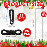 50 Sets Inflatable Stakes And Tethers Metal Inflatable Tie Down Stakes With Hooks Replacement Heavy Duty Garden Yard Pil