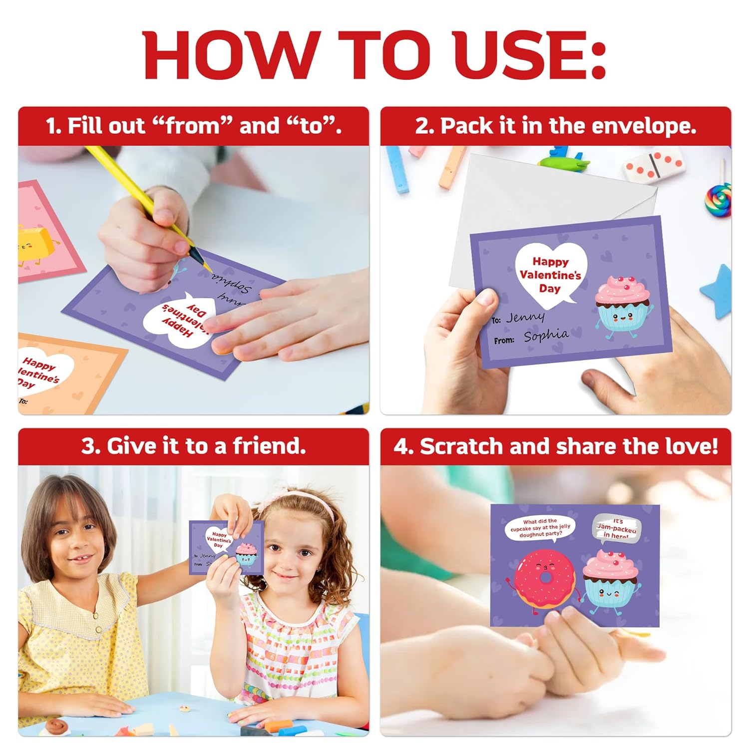 Valentines Day Cards For Kids School, Valentines Day Gifts For Kids Classroom - Valentines Cards For Kids Classroom, Kids Valentines Day Gifts For School - Class Valentines Gifts For Kids, Boys, Girls
