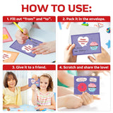 Valentines Day Cards For Kids School, Valentines Day Gifts For Kids Classroom - Valentines Cards For Kids Classroom, Kids Valentines Day Gifts For School - Class Valentines Gifts For Kids, Boys, Girls