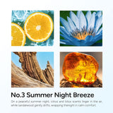 Summer Night Breeze Scented Candle, 11Oz Aromatherapy Soy Wax Candles For Home Scented, Fruits, Flower, Wood Scent, Long Burning Time, Gifts For Women, Men, Friend, Relaxation & Stress Relief