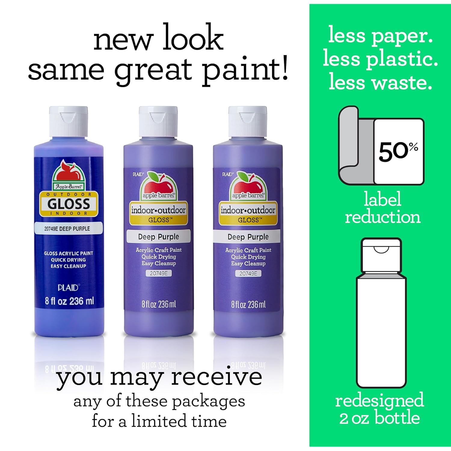 Apple Barrel Gloss Acrylic Paint in Assorted Colors (8 oz), Gloss Real Brown