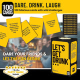 Fun Party Game #1 Gift Games For Parties - Fun Gift For Him, Her, Party Game Night Essential, 100 Cards For Unforgettable Parties Laughs 2-9 Players