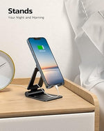 Dual Folding Adjustable Phone Stand, Compatible with iPhone, Switch