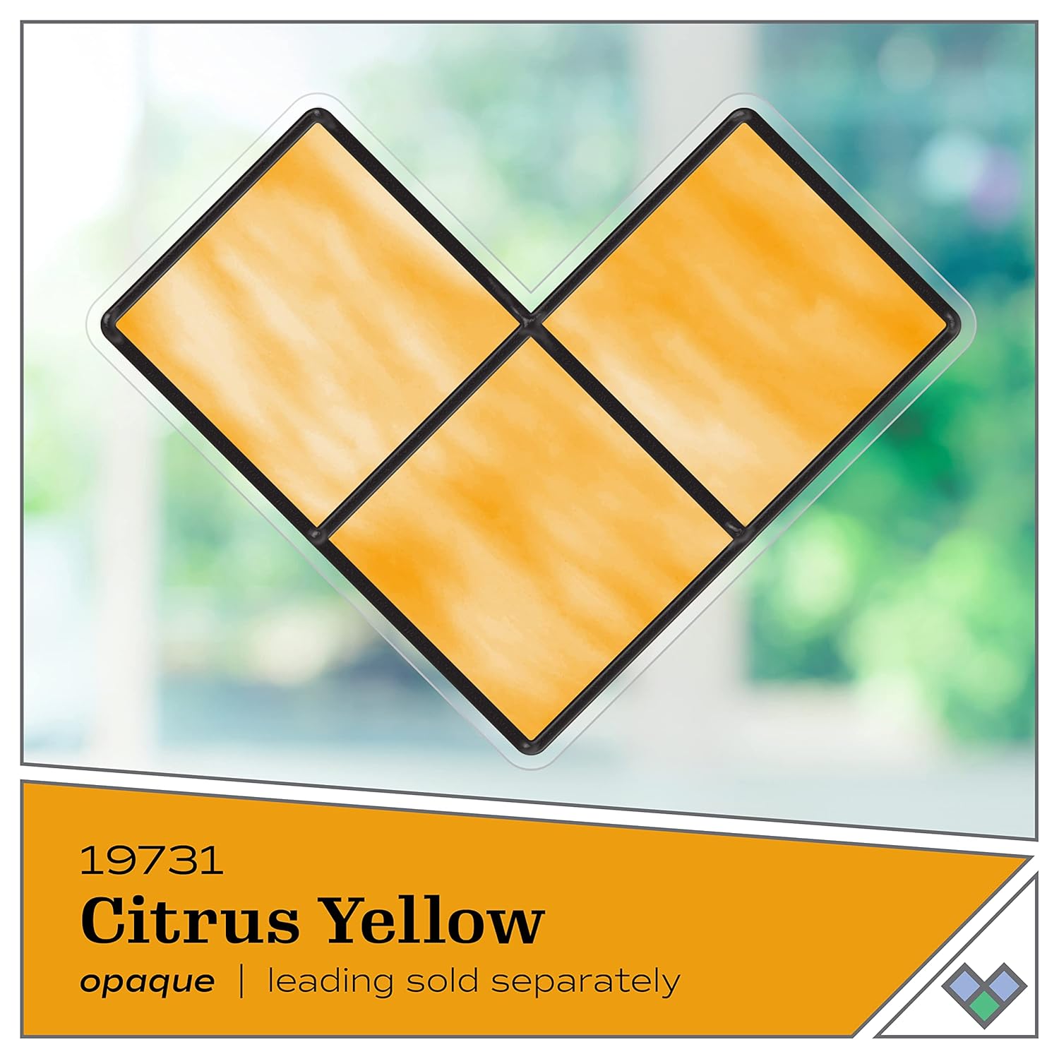 Gallery Glass, Citrus Yellow Stained Glass 2 fl oz Brilliant Smooth Finish Paint, Perfect for Easy to Apply DIY Arts and Crafts, 19731