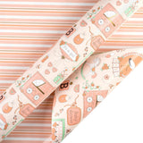 Jumbo Reversible Baby Girl Wrapping Paper - 30 Inch X 100 Feet Jumbo Roll - Baby Girl And Stripe Design For Baby Shower, Birthday, Party, Holiday