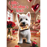 A Little Valentine'S Toast Happy Valentine'S Day Card With Greeting Card Mailing Envelope