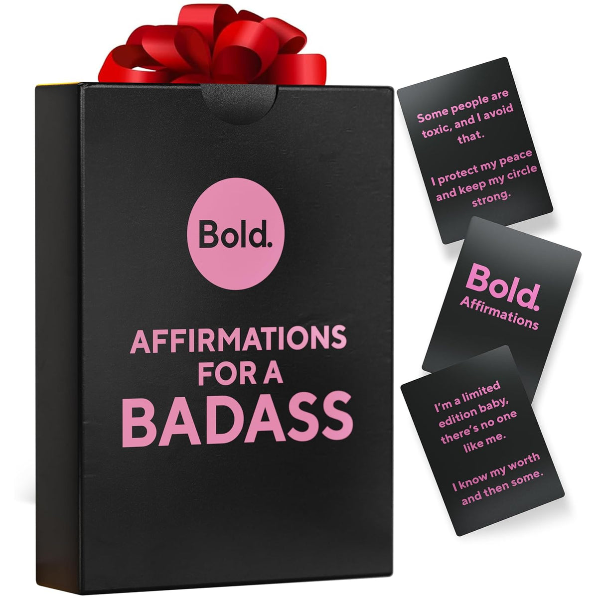 Badass Affirmation Cards - 100 Daily Motivational And Inspirational Affirmations For Women - Gifts For Women, Best Friend, And Self Care