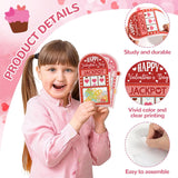 50 Pack Valentines Day Cards For School Funny Class Exchange Cards Bulk With Clear Treat Bags And Self Adhesive Tape Happy Valentines Party Favor For School Classroom Classmates Parents Teachers Gifts