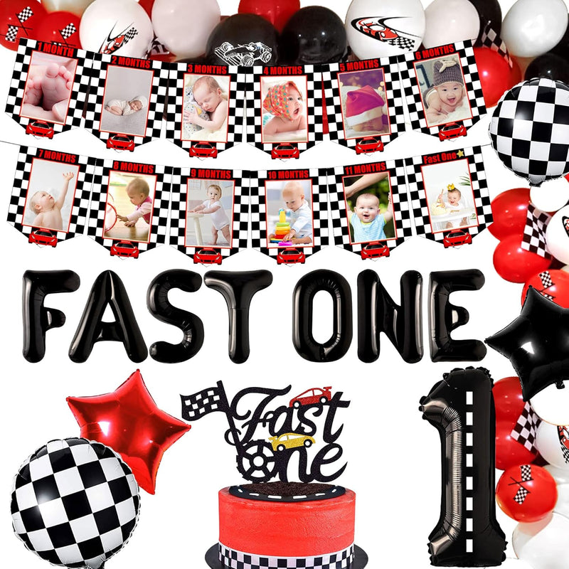 Fast One Birthday Party Decoration Fast One Cake Topper Fast One Ballo