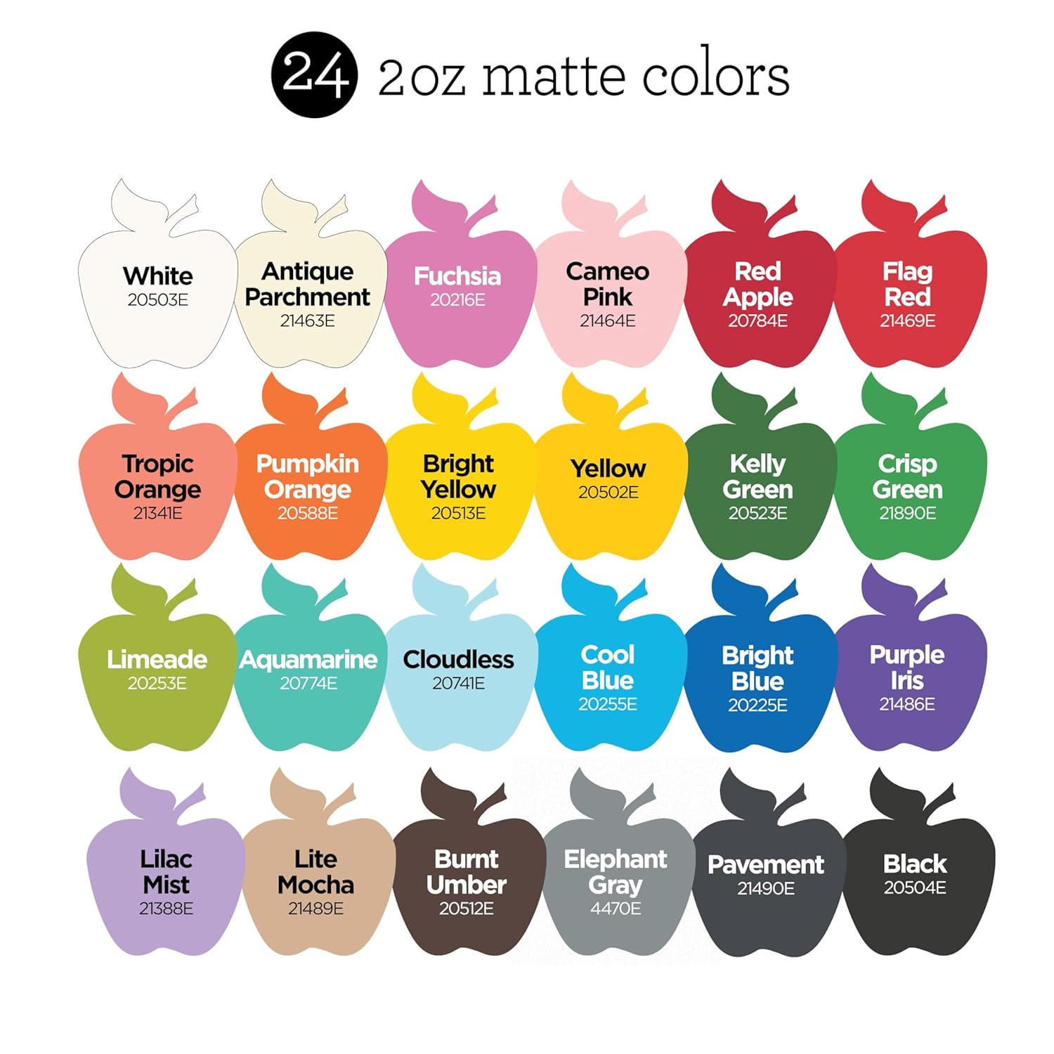 Apple Barrel Acrylic Craft Paint Kit, Matte Finish, 36 pc