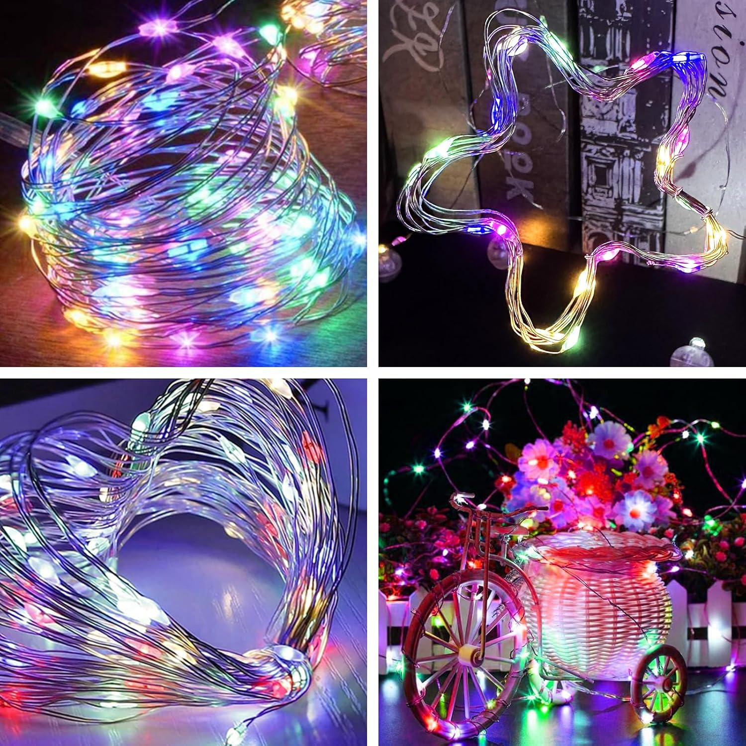 16 Ft 50 Led Fairy Lights Battery Operated Mini Battery Powered Copper Wire Starry Fairy Lights For Bedroom Decoration,
