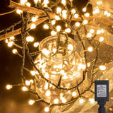 500 Led 49Ft Christmas Cluster Lights Christmas String Lights Plug In 8 Modes Extendable For Xmas Home Garden Wedding Pa