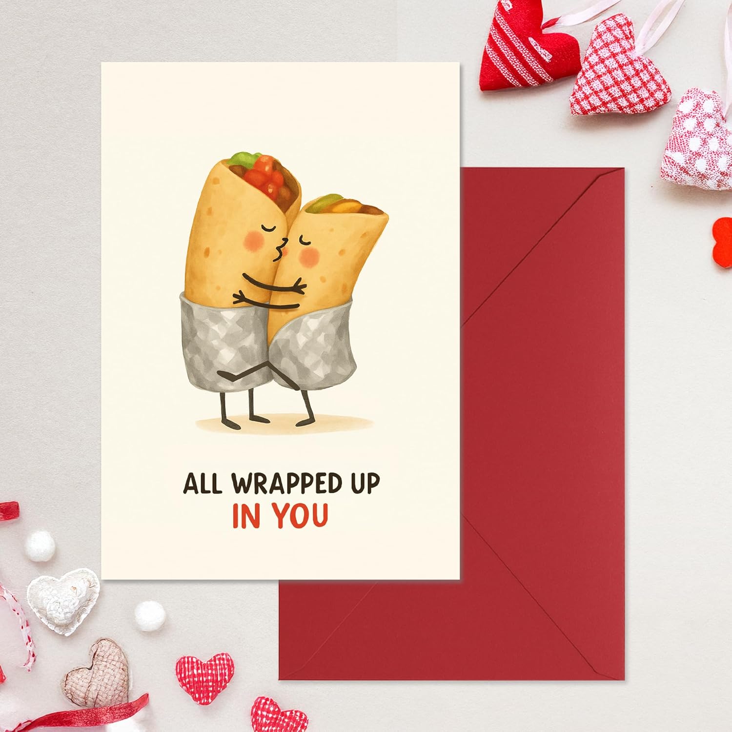 Funny Valentines Day Card With Envelopes - Humorous Cards For Him And Her - Anniversary Card For Husband, Wife, Fiance, Boyfriend And Girlfriend - Hilarious Birthday Gift 5X7 Inch