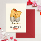 Funny Valentines Day Card With Envelopes - Humorous Cards For Him And Her - Anniversary Card For Husband, Wife, Fiance, Boyfriend And Girlfriend - Hilarious Birthday Gift 5X7 Inch
