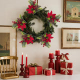 10 Pieces Christmas Flowers Artificial Floral Pine Cones Red Fake Berry Picks For Christmas Party Decoration Table Centerpieces (10)