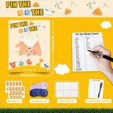 Baby Shower Games Party Favors, Pin The Sticker On The Diaper Funny Baby Shower Games For Adults Babyshower Decorations Party Suppiles - 46 Stickers
