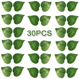 30Pcs Hydrangea Leaves Artificial - Fake Leaves For Diy Hydrangea-Fake Hydrangea Leaves For Bridal Bouquet, Garland Decoration, Proposal Bouquet, Flower Arrangement Accessories,Home Decorations.