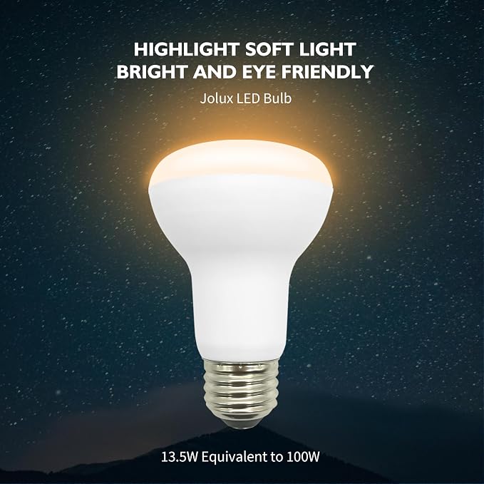 BR20 LED Light Bulb 100W Equivalent Dimmable Soft White 2700K 10 Pack