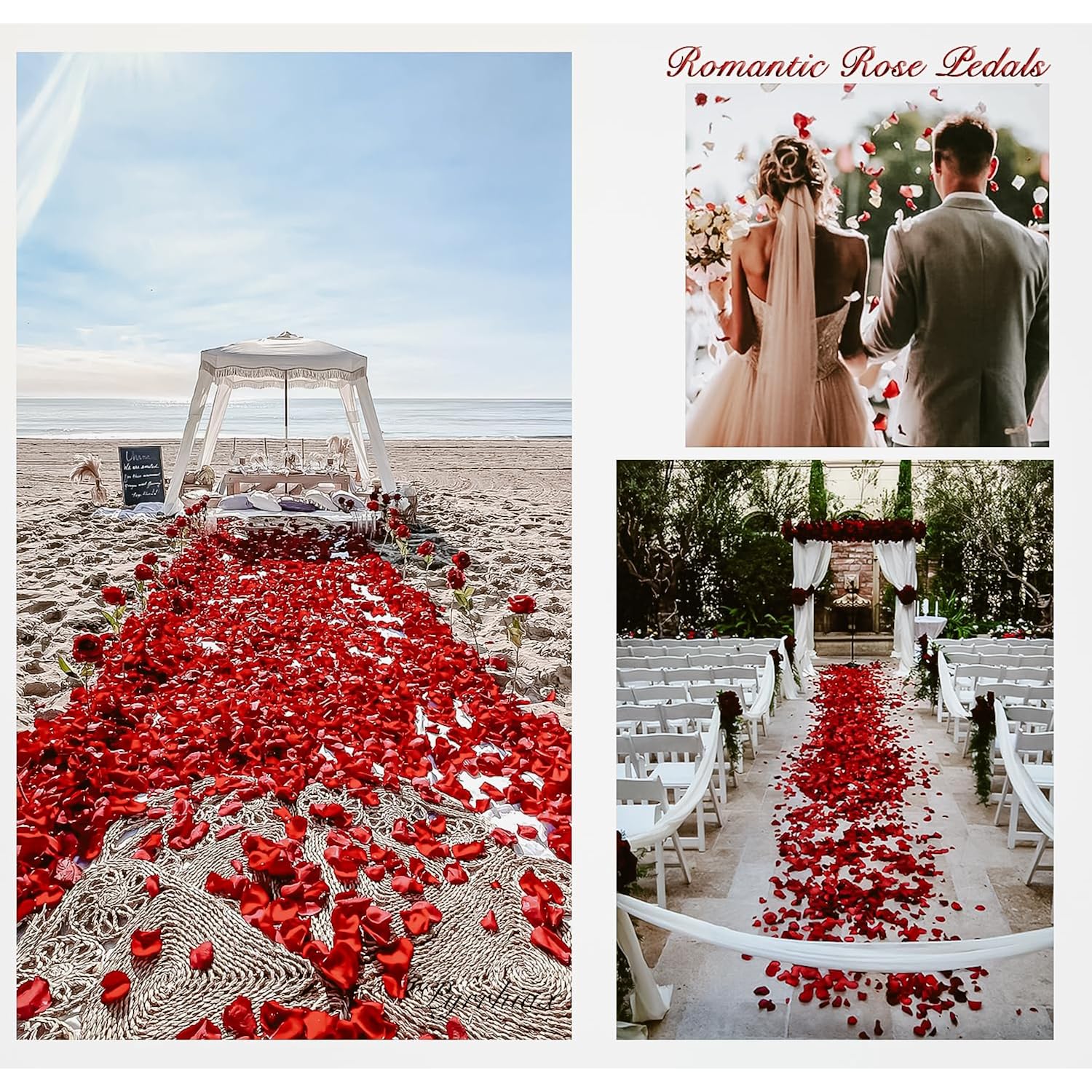 1000Pieces Rose Petals, Artificial Flower Petals Fake Rose Petals For Romantic Night,Wedding,Proposal Anniversary Flower Decorations (Big Red Dot Black)