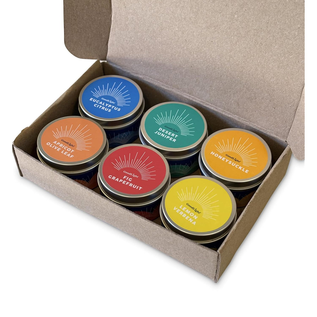 Premium Paraffin-Free Scented Candle Collection, Set Of 6 Natural Fragrances With Pure Essential Oils For A Clean-Burning, Relaxing Experience