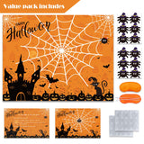 Halloween Party Games Pin The Spider On The Web Game Reusable Pin Game Spider Web Halloween Party Favor Supplies For Kids Girls Boys