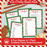 Christmas Games For Family Party Supplies, Christmas Activities Word Search Scramble Bingo Trivia Pictionary Categories And Answer Keys For Family