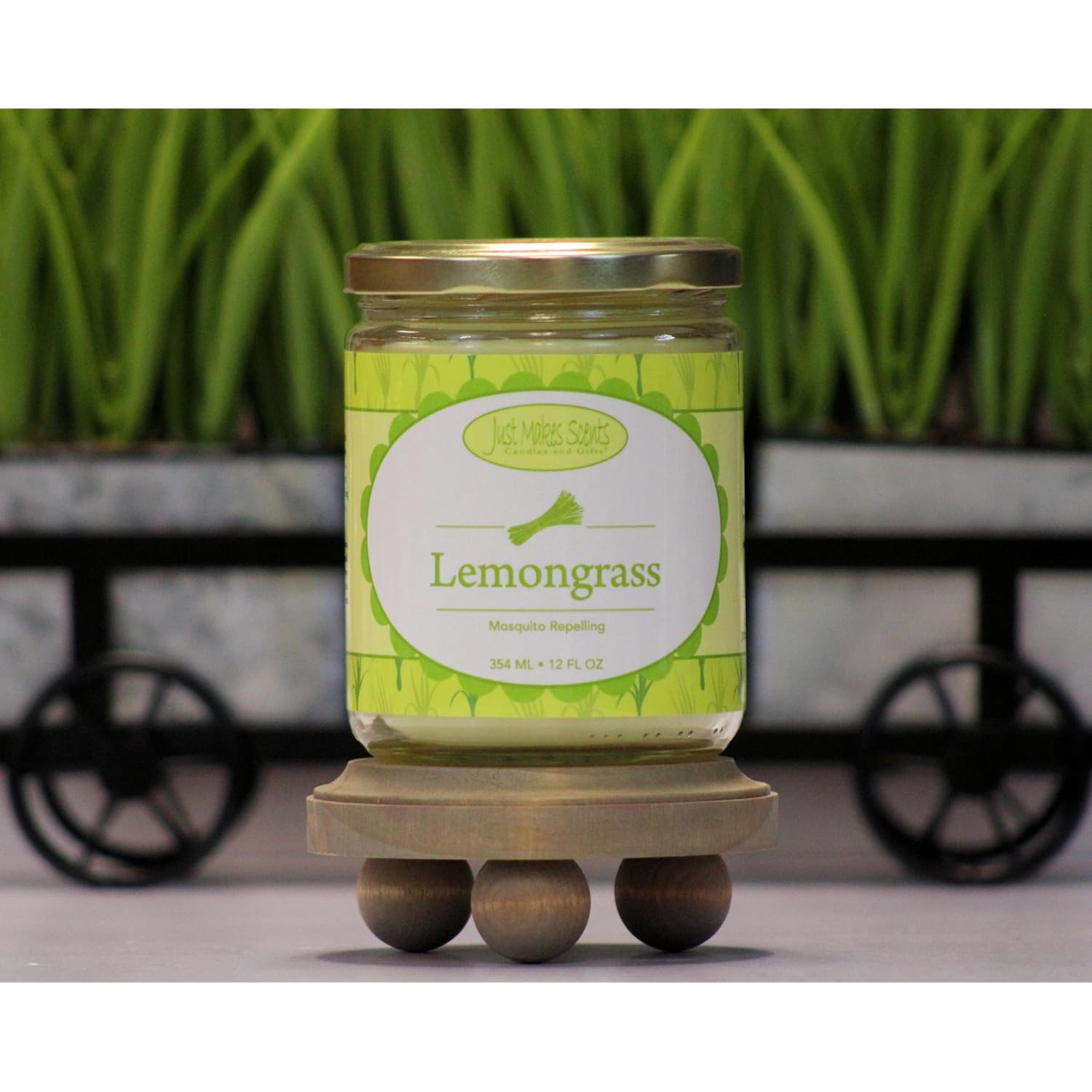 Lemongrass Scented Blended Soy Candle By (12 Oz)