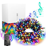 Christmas Lights Outdoor 82Ft 200Lt Christmas Lights With Cheerful Music Infrared Motion Sensor Controller For Indoor Ou