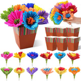 30 Pcs Mexican Table Decorations Fiesta Centerpieces With Paper Platos De Barro Flower Vase For Halloween Day Of The Dead Mexicanos Cielito Lindo Cinco De Mayo Party Tables Decorations