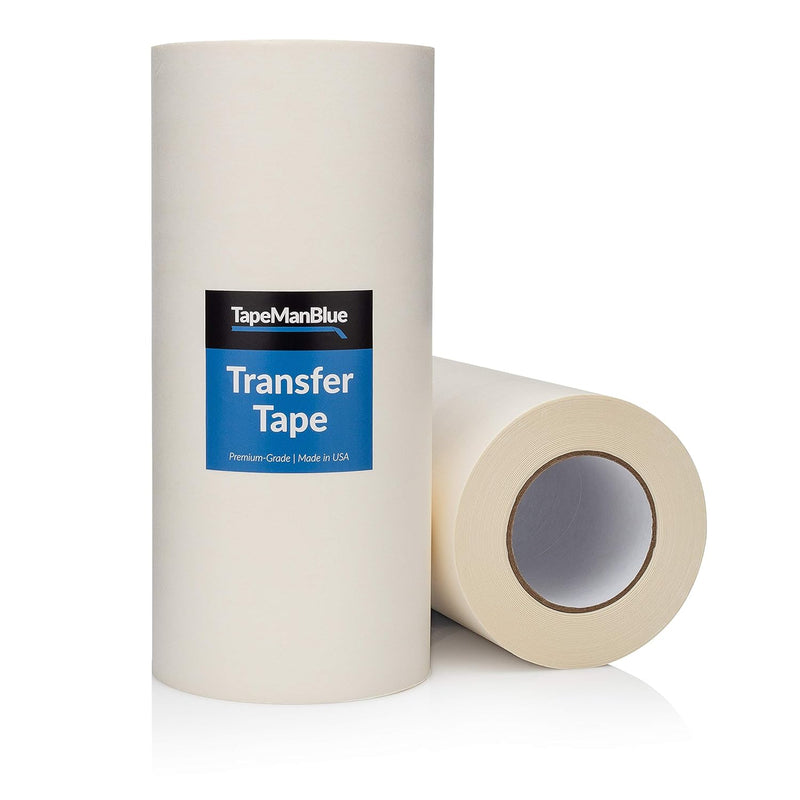 Transfer Tape For Vinyl, 12 Inch X 300 Feet, Paper With Layflat Adhesi