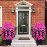 Uv-Resistant Artificial Bougainvillea Hanging Flowers, 2Pcs Realistic Fake Fuchsia Vines For Outdoor Planters, Patio Urns, Porch & Balcony Decoration