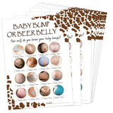 Baby Shower Games - Beer Belly Or Pregnant Bump For 30 Guests With Cards, Gender Reveal, Cowboy Baby Shower Supplies (16)