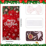 Christmas Door Cover Merry Christmas Backdrop Door Banner Photography Hanging Cover Photo Booth Props For Christmas Home Decoration Indoor Outdoor