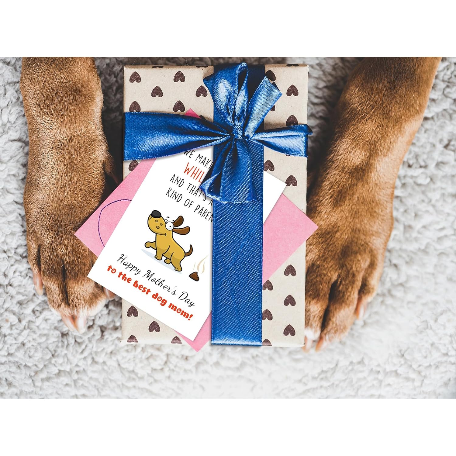 Funny Mothers Day Card For Dog Mom Happy Mother'S Day To The Best Dog Mom Greeting Cards Dog Mothers Day Card With Envelope Humorous Mother'S Day Cards Gift For Dog Lover