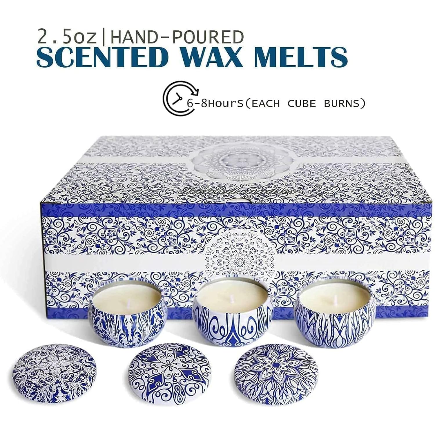 Scented Candles Gifts Set 16 Pack Soy Wax Travel Tin Jar Candles For Home 2.5 Oz For Mom For Christmas, Birthday, Thanksgiving, Mother'S Day