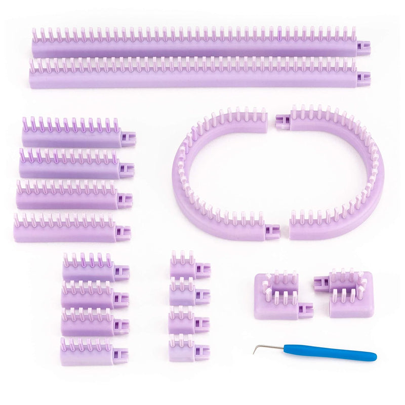 Adjustable Multi-Knit Loom, Snap In Parts, Small And Large Gauge