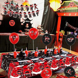 Ninja Birthday Party Decoration - Include Happy Birthday Banner, Backdrop, Cake Toppers, Tablecloth And Balloons, Ninja Warrior Master Party Supplies For Boys Girls Baby Shower Karate Party