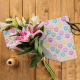 10 Sheets Galentine'S Day Conversation Heart Wrapping Paper - Not Roll - 19.7 X 27.6 Inch Romantic Love Heart Patterns Gifts Wrap Paper For Valentine’S Day Wedding Party Supplies