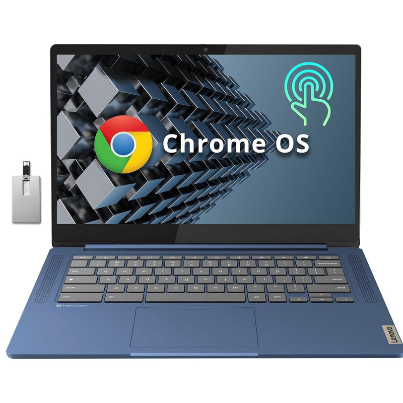 Lenovo IdeaPad Slim 3 Chromebook, 14 FHD IPS Touchcreen Laptop, MediaTek Kompa