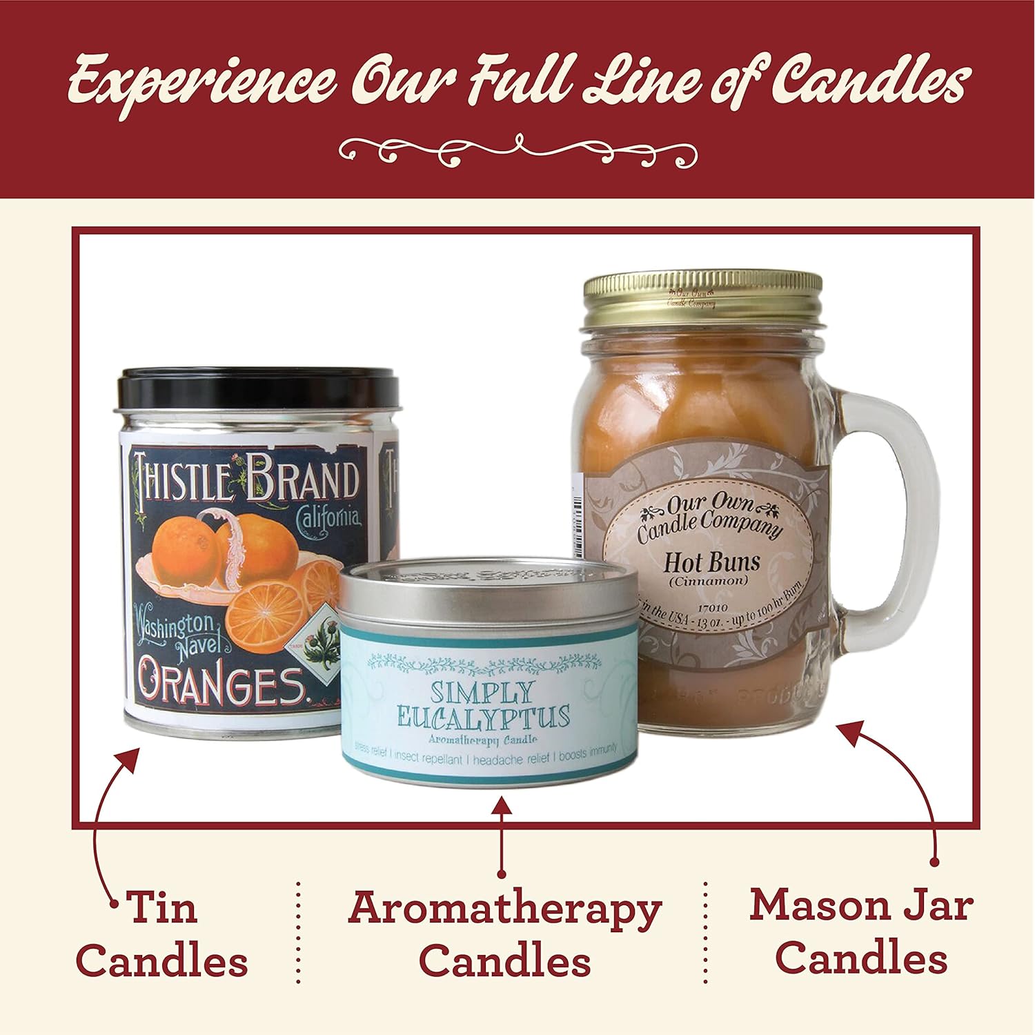 , Stuffed French Toast Scented Mason Jar Candle, 100 Hour Burn Time, 13 Ounces