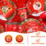 172 Pcs Nutcracker Party Supplies - Merry Christmas Banner, Tablecloth, Disposable Tableware, Napkins For Xmas Theme Holiday Party - Serves 24