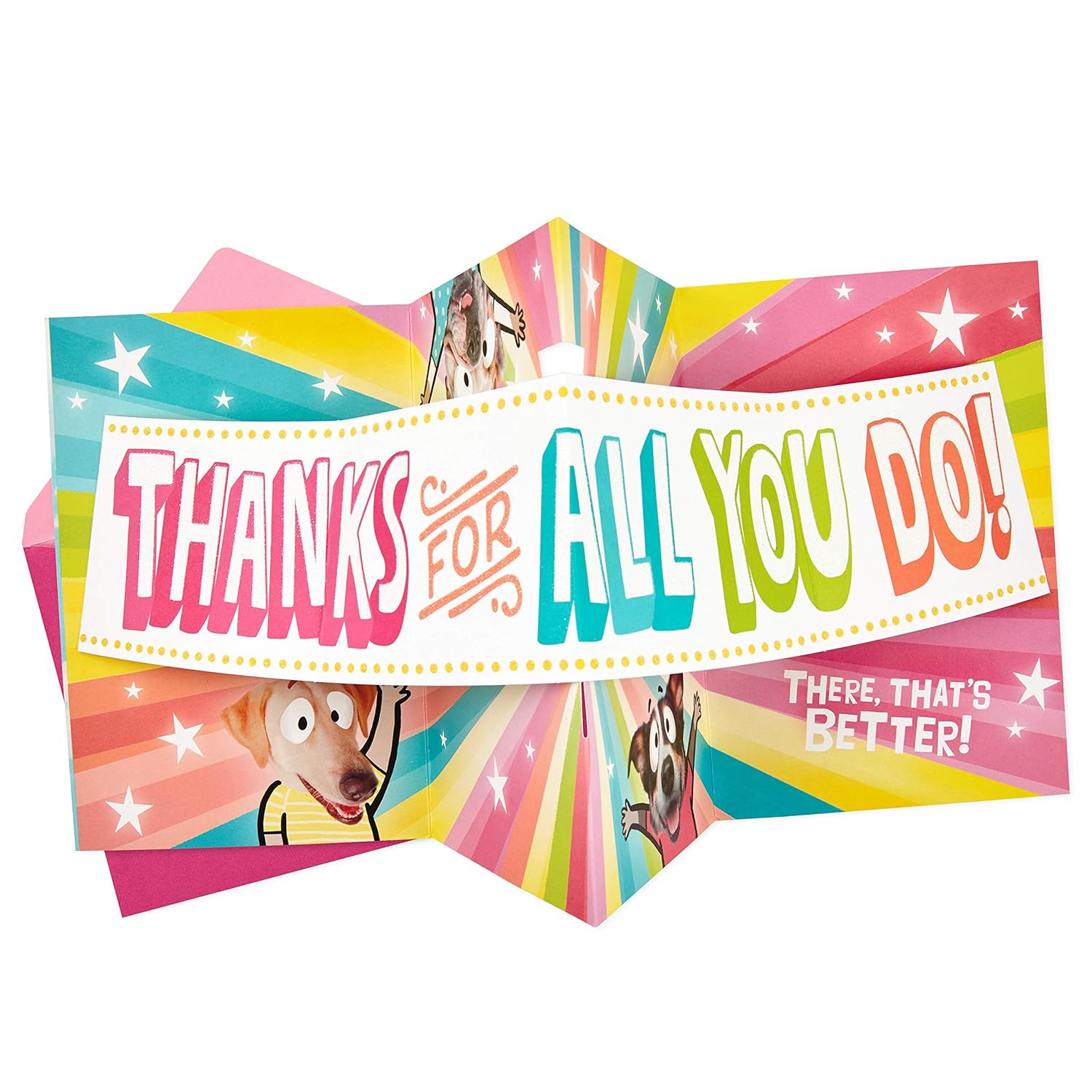 Hallmark Funny Pop Up Mother's Day Card (Dog Banner)
