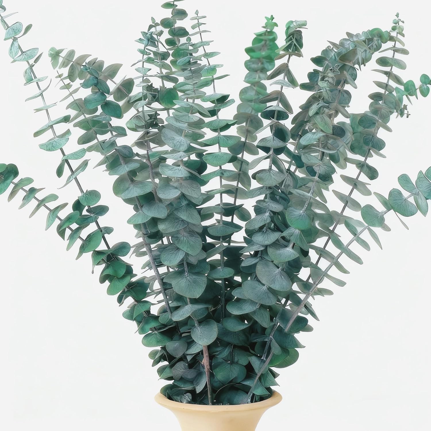 18Pcs Dried Eucalyptus Stems, 17" Real Preserved Eucalyptus Bouquet For Wedding, Home Decor, Farmhouse, Diy Spring Decor, Bathroom Decor, Dried Flowers Bouquet
